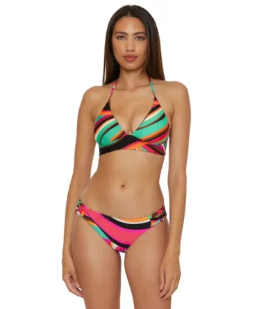 Swoop Reversible Banded Halter Bikini Top