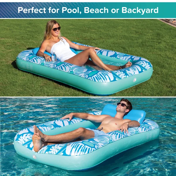 Tanning Pool Lounger | Premium Inflatable Lounger for Relaxation & Fun