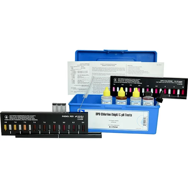 Taylor DPD Chlorine High and pH Slide Pool Test Kit K-1765H