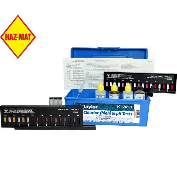 Taylor DPD Chlorine Low pH Slide Pool Test Kit K-1765