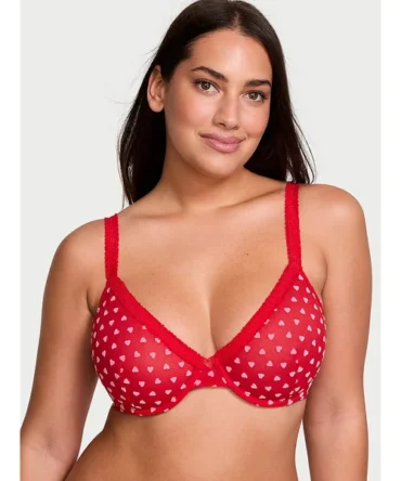 Tease Hearts Unlined Demi Bra