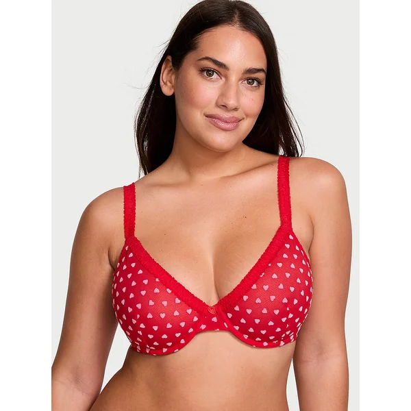 Tease Hearts Unlined Demi Bra