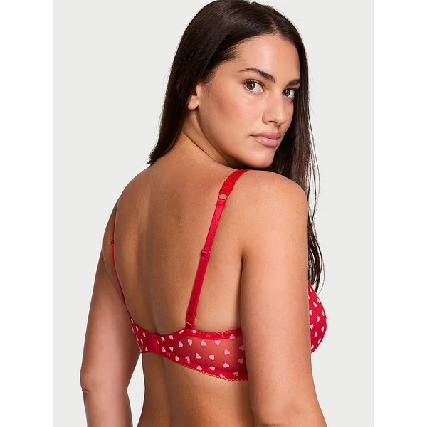 Tease Hearts Unlined Demi Bra