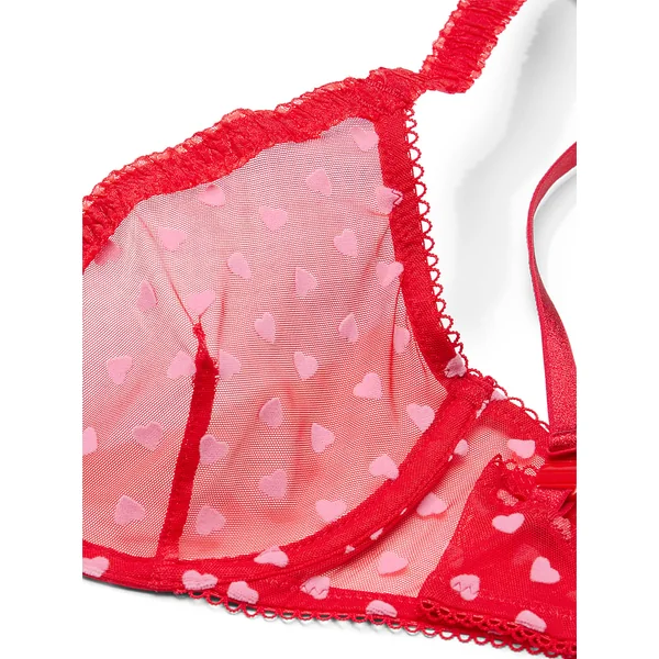 Tease Hearts Unlined Demi Bra