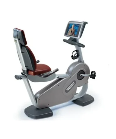 Technogym Excite 700e Recumbent Exercise Bike-Remanufactured w/TV