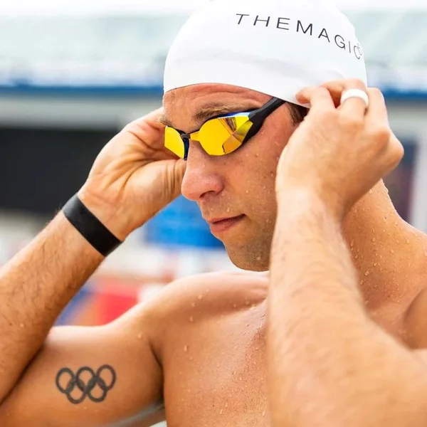 TheMagic5 Blue Magic Mirror Gold - Custom Goggle - Blue/Gold Mirror