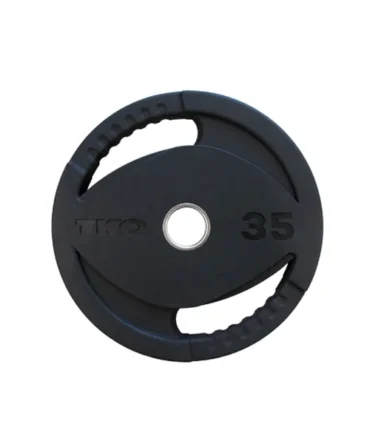 TKO Olympic Rubber Dual Grip Plate 2.5-45 lbs