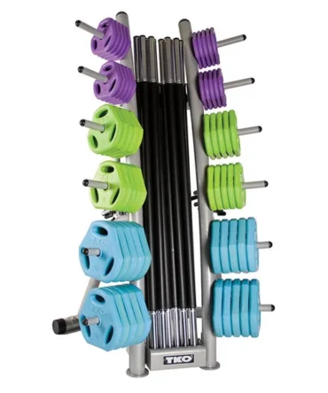 TKO's 10 Set Cardio Pump Set w/ rack