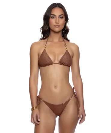 Toasted Glow Triangle Bikini Top