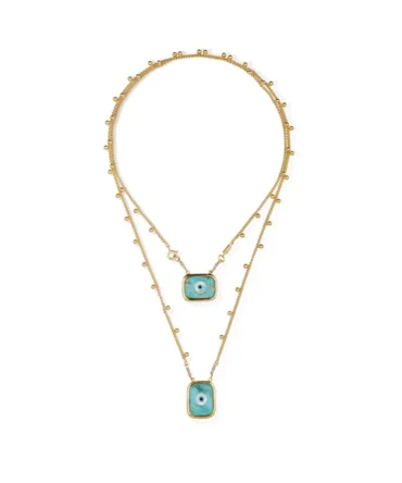 Totem Enamel Scapulaire Necklace