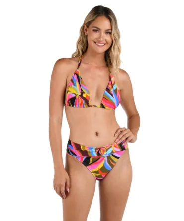 Tropic Waves Halter Bikini Top