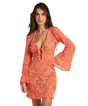 Tropical Crochet Kimono