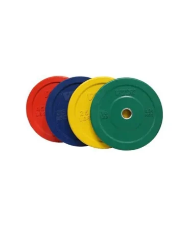 Troy Barbell Olympic (2″) Rubber Bumper Plates-Colored