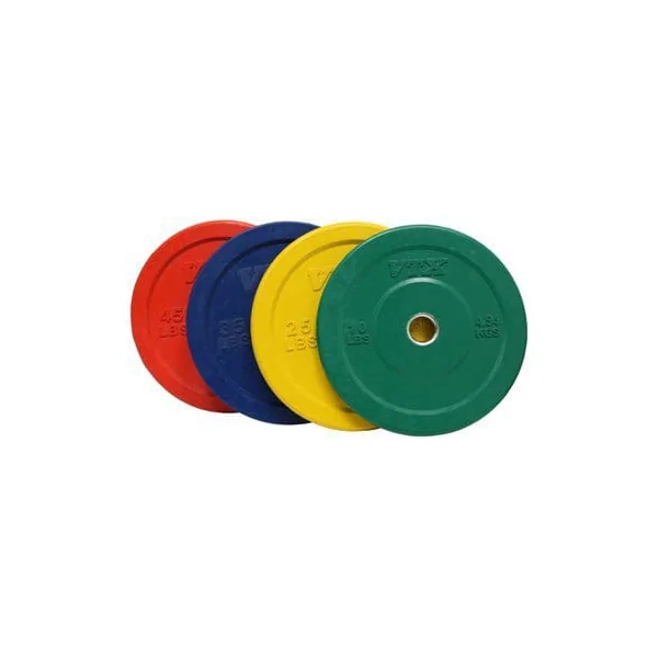 Troy Barbell Olympic (2″) Rubber Bumper Plates-Colored