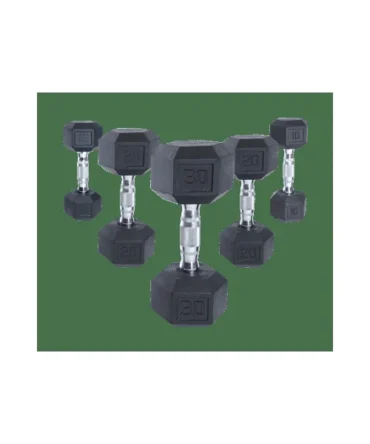 Troy Barbell Rubber Hex Dumbbells