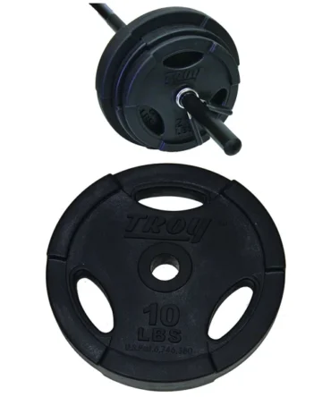 Troy Lite Quiet Iron Rubber Encased Standard Grip Weights 2.5 - 10 lbs