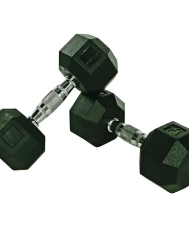 Troy VTX Hex Rubber Encased Dumbbell Pair 3 - 100 lbs