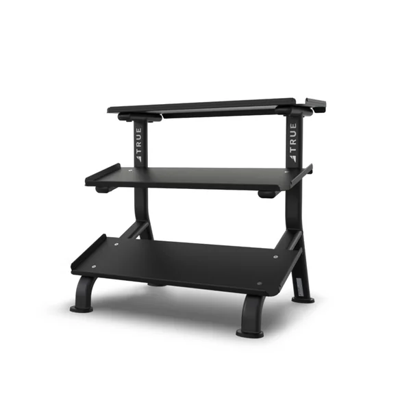 True Fitness 3 Tier Flat Tray Dumbbell Rack