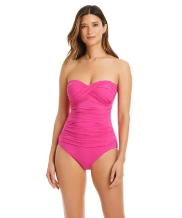 Twist Bandeau One Piece Swimsuit