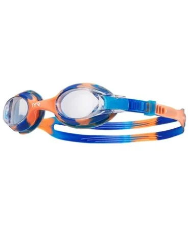 TYR Junior Swimple Tie Dye Goggles - Blue/Orange