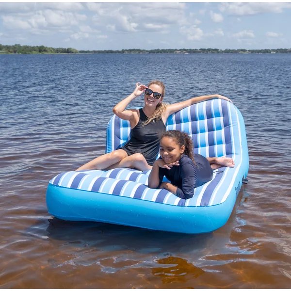 Ultra-Cushioned Comfort Lounge for 2 | 2-Person Heavy Duty Pool Float & Lake Raft