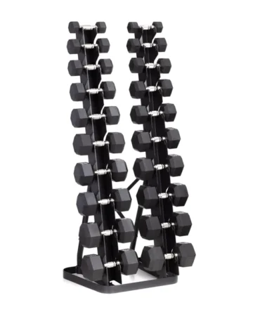 Urethane Dura-Bell Dumbbells | 10 Pair Twin Tower Vertical Pack