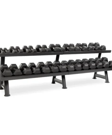 Urethane DURA-BELL Dumbbells | 15 PAIR Horizontal Pack