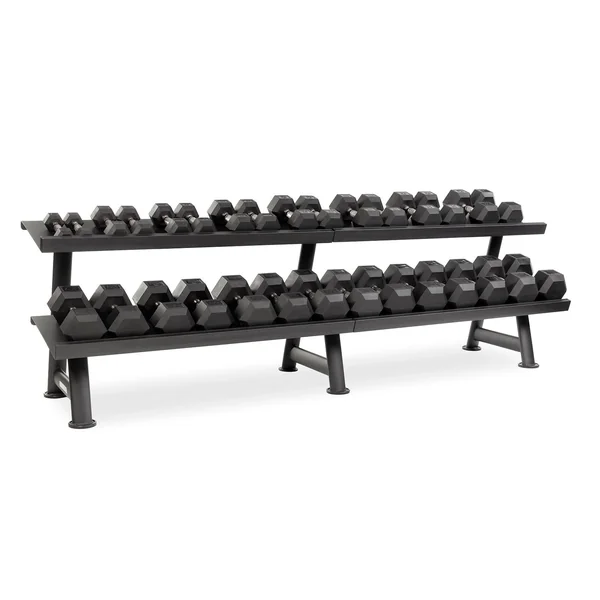 Urethane DURA-BELL Dumbbells | 15 PAIR Horizontal Pack
