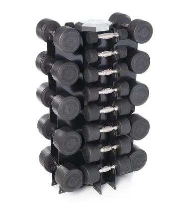 Urethane DURA-PRO Dumbbells | 13 PAIR Vertical Pack