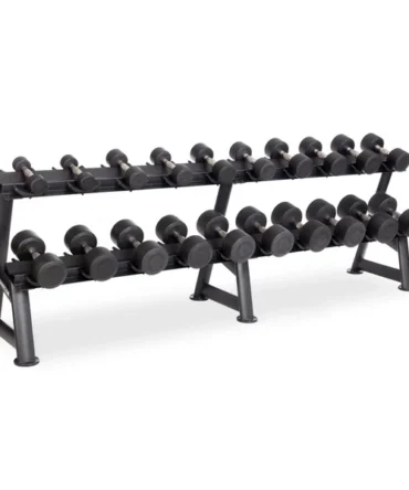 Urethane DURA-PRO Dumbbells | 5-50 LB Horizontal Pack