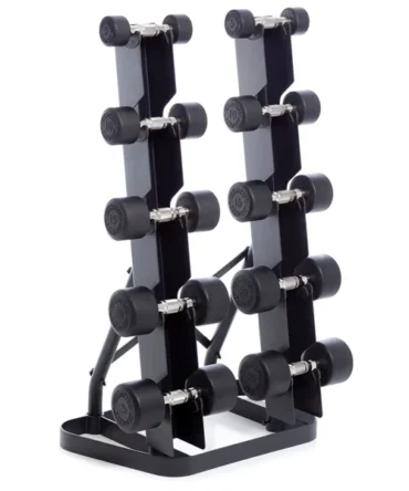 Urethane DURA-PRO Dumbbells | 5 PAIR Vertical Pack (A)