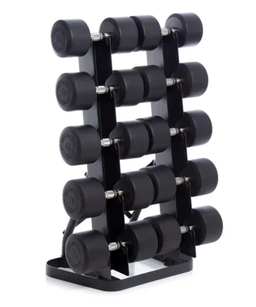 Urethane DURA-PRO Dumbbells | 5 PAIR Vertical Pack (C)