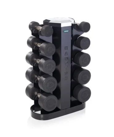 Urethane DURA-PRO Dumbbells | 5 PAIR Vertical Pack