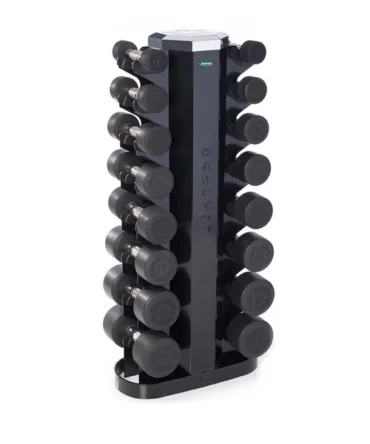 Urethane DURA-PRO Dumbbells | 8 PAIR Vertical Pack