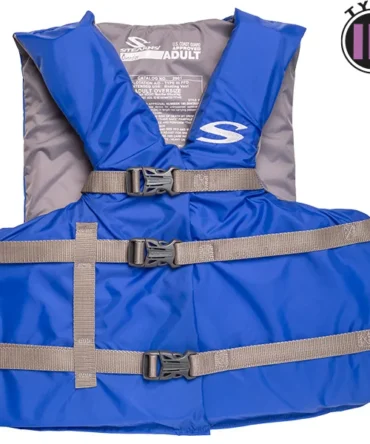 USCG Approved Adult Oversize Universal Classic Life Vest – blue