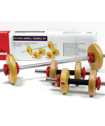V22 Vinyl Barbell/Dumbbell Set