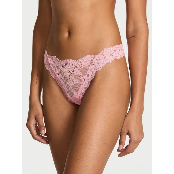 Vintage Blossom Embroidery Thong Panty