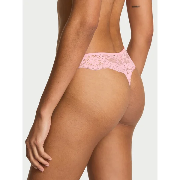 Vintage Blossom Embroidery Thong Panty