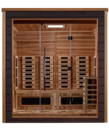 Visby 3 Person Outdoor-Indoor Hybrid Full Spectrum Sauna