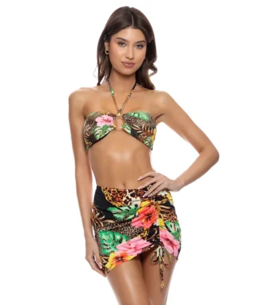 Visions of Paradise Bandeau Halter Bikini Top