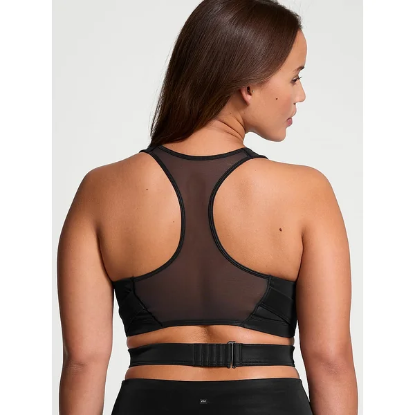 VSX SuedeEffect Plunge Wrap Sports Bra