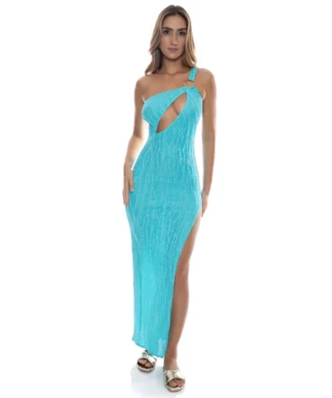 Wave Chaser Asymmetrical Maxi Dress