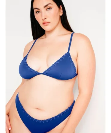 Whip Stitch Triangle Bikini Top