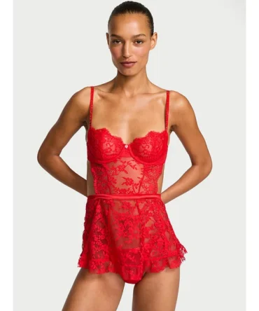 Wicked Twinkle Lace Unlined Apron Set