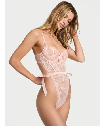 Wicked Unlined Lace Teddy