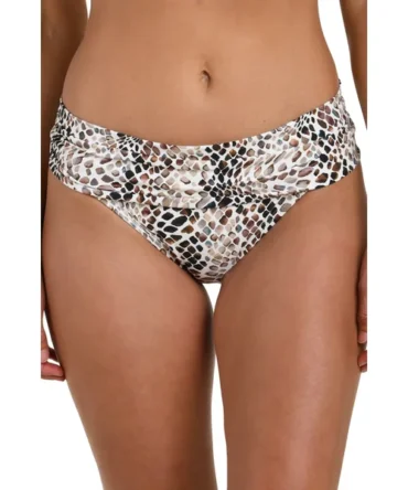 Wild Whispers Shirred Hipster Bikini Bottom