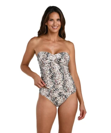 Wild Whispers Twist Tankini Top