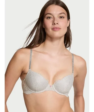 Wildflower Embroidery Lightly Lined Demi Bra