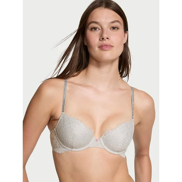 Wildflower Embroidery Lightly Lined Demi Bra