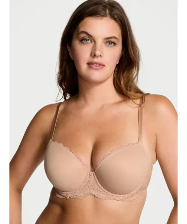 Wildflower Embroidery Lightly Lined Demi Bra